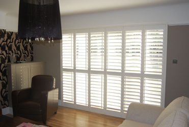 Tracked Patio Door Shutters